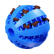 Интерактивный мяч для собак Dog Treat Toy Ball, Синий, Small