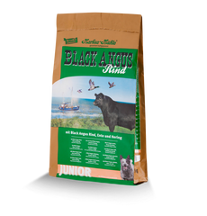 Сухой суперпремиум корм для щенков и молодых собак Markus-Muhle Black Angus Junior с говядиной, 5 кг, Упаковка производителя, Сухой корм, Заводская