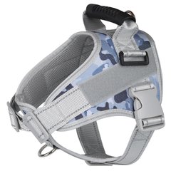 Нагрудная шлея для собак Reflective safety chest harness for pet dogs, Голубой, Medium