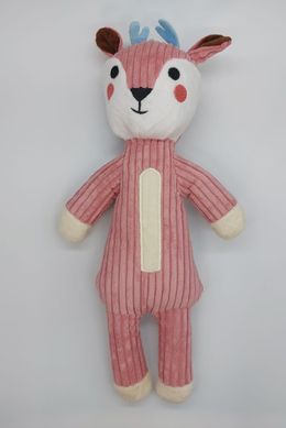 Мягкая игрушка для собак: панда, лисица, носораг и олень, Розовый, 1 шт.