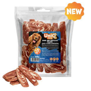 Лакомство для собак UniQ PETS Филе утки с хрящами, 500 г