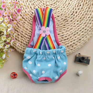 Багаторазовий підгузок для сук Derby Reusable Dog Diaper KS012-04 на шлейках, 34-38 см, XL, 43-46 см