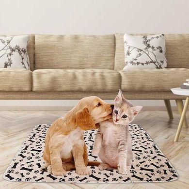 Багаторазова пелюшка для тварин Derby Beige Paws&Bones, 70х80 см