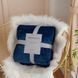 Плед-покрывало Soft Warm Fluffy Blanket, Темно-синий, 70х100 см