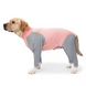 Піжама/попона для собак MOFESIPI Recovery Suit Pink&Grey, 46 см, 68 см, S