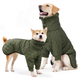 Теплая зимняя куртка для собак Wan Talk Winter Warm High Collar Dog Green Clothes с высоким воротником, 65 см, 80-93 см, 68 см, 3XL