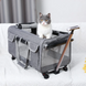 Сумка для перенесення Bestopet (Люпосанчик) Folding Pet Trolley Bag для котів і собак, Сірий, 60х39х44 см