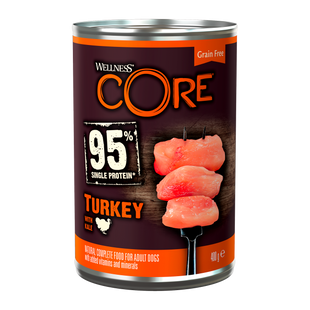 Консерви для собак Wellness CORE Single Protein Turkey with Kale з індичкою, 400 г