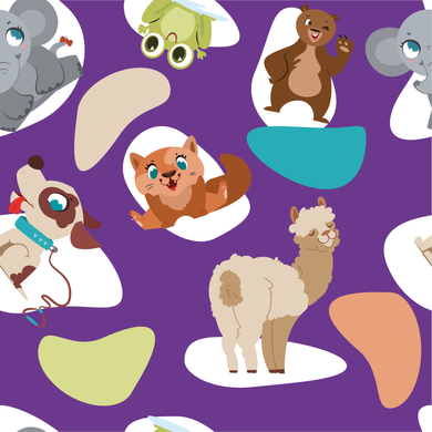 Многоразовая пеленка Pelushka Animals, 40х50 см