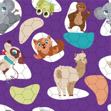 Многоразовая пеленка Pelushka Animals, 40х50 см