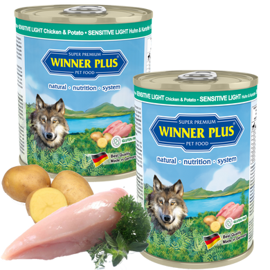 Консерви з куркою і картоплею (для чутливих собак), 400 г
