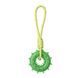 Игрушка-канат для собак Derby TPR Ring + Rope Dog Toy, Зелёный
