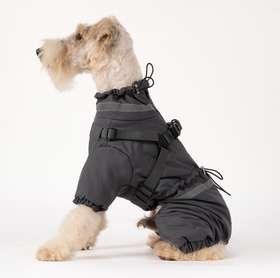 Теплый комбинезон для собак V.PET.B.R. Dog Apparel C837 Dark Grey, 49 см, 71 см, 49 см, 2XL