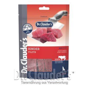 Лакомство для собак Dr.Clauder's Beef Filets с говядиной, говядина, 80 г