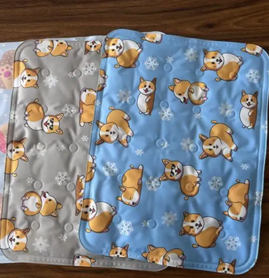 Охлаждающий коврик для собак и кошек Blue Corgi Summer Cooling Mat, 60х90 см