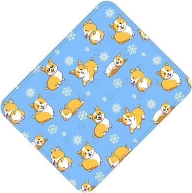 Охлаждающий коврик для собак и кошек Blue Corgi Summer Cooling Mat, 60х90 см