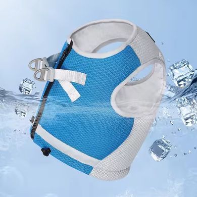 Літній охолоджуючий жилет для собак Derby Summer Dog Cooling Vest PPA0116-4, Blue, 37-48 см, 34 см, S