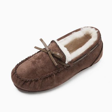 Зимові жіночі мокасини Brown, 40/41, 25 см