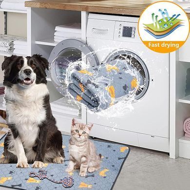 Багаторазова пелюшка Derby Washable Reusable Dog Pee Pad PM002-1, Grey, 100х150 см