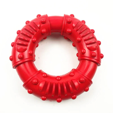 Іграшка-кільце для собак Derby Rubber Dog Chew Toy Ring, Червоний