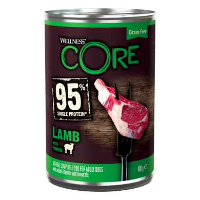 Консервы для собак Wellness CORE Single Protein Lamb with Pumpkin с ягненком, 400 г