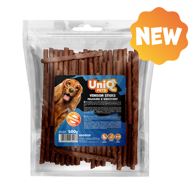 Лакомство для собак UniQ PETS Стики из оленины, 500 г