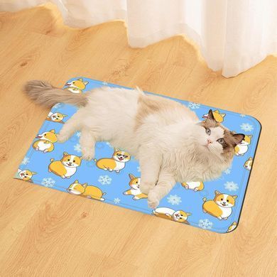 Охлаждающий коврик для собак и кошек Blue Corgi Summer Cooling Mat, 60х90 см