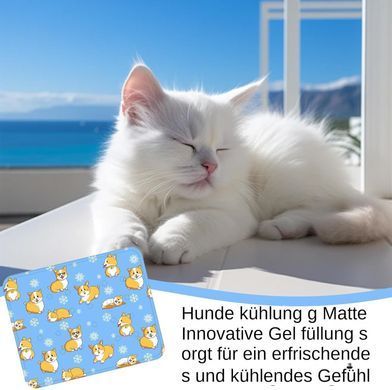 Охлаждающий коврик для собак и кошек Blue Corgi Summer Cooling Mat, 60х90 см
