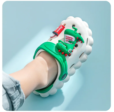 Детские кроксы Green Dinosaur, 15, 14,5 см