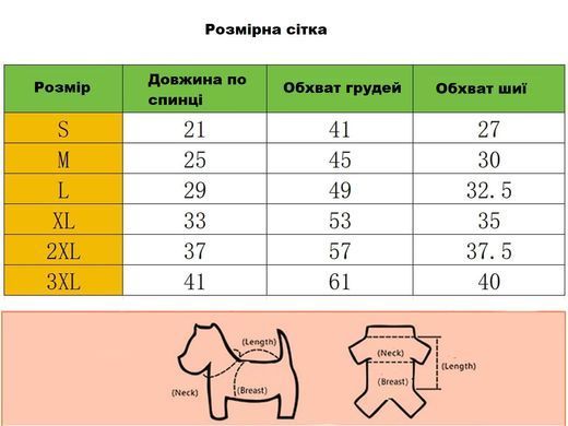 Світловідбивний дощовик для собак VPETER R58 Grey, 21 см, 41 см, 27 см, S