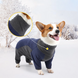 Флисовый комбинезон для собак Wan Talk Dog Clothes Cold Proof, Bluish Grey, 66-76 см, 94-106 см, 3XL