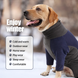 Флисовый комбинезон для собак Wan Talk Dog Clothes Cold Proof, Bluish Grey, 66-76 см, 94-106 см, 3XL