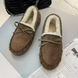 Зимові жіночі мокасини Brown, 40/41, 25 см