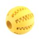 Інтерактивний м'яч для собак Dog Treat Toy Ball, Жовтий, Small
