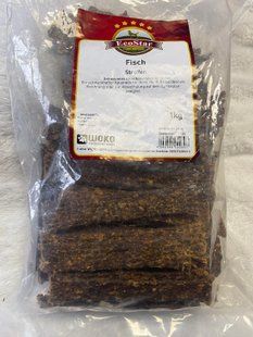 Рибные полоски для собак EcoStar Fisch Streifen, рыба, 100 г