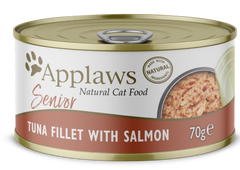 Консервированный корм для пожилых котов Applaws Senior Tuna Fillet with Salmon с тунцом и лососем, 70 г