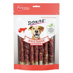 Ласощі для собак Dokas - Жувальна паличка Dokas з качиною грудкою, качка, яловичина, 200 г