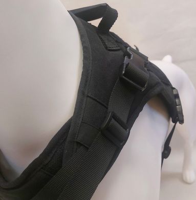 Нейлоновый тактический жилет для собак с ручкой Derby Tactical Dog Harness Vest with Handle, Черный, Large