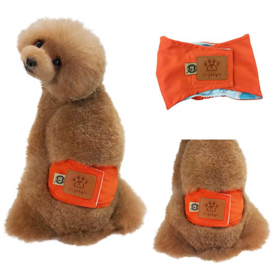 Многоразовый подгузник для кобелей Pet Dresses up Dogstyle Orange, XL, 51-58 см