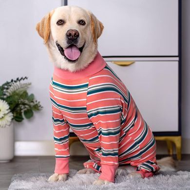 Піжама/попона для собак MIAODODO D15 Pink Stripes, 42 см, 64 см, S