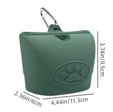 Силіконова сумка для ласощів Derby Pet snack bag, Персиковый