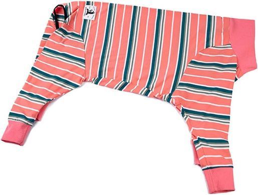 Піжама/попона для собак MIAODODO D15 Pink Stripes, 42 см, 64 см, S