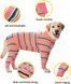 Піжама/попона для собак MIAODODO D15 Pink Stripes, 42 см, 64 см, S