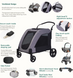 Коляска для домашних животных (до 60 кг) Bestopet (Люпосанчик) BS-RL-11 Grey