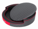 Кругле ліжко для собак Hobbydog Ringo Black/Red, 98х98х18 см