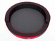 Кругле ліжко для собак Hobbydog Ringo Black/Red, 98х98х18 см