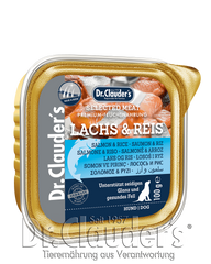 Влажный корм для собак Dr.Clauder's Selected Meat Alu Caps Salmon & Rice с лососем и рисом, 100 г