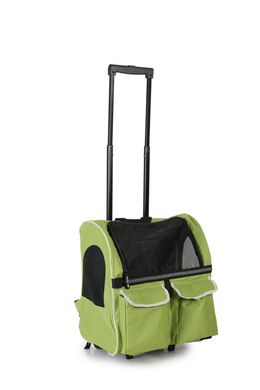 Рюкзак-візок для домашніх тварин SENFUL 3-In-1 Pet Trolley, Салатовый, 44х34х46/106 см