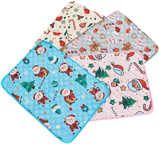 Многоразовая пеленка Derby Christmas Pattern Washable Reusable Dog Pee Pad, Blue, 90х200 см