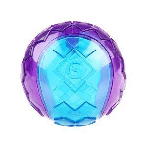 Игрушка для Собак Gigwi Ball Мяч с пищалкой, сине-фиолетовый, Small